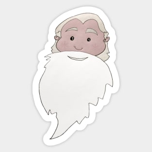 Jolly Beard Man Sticker